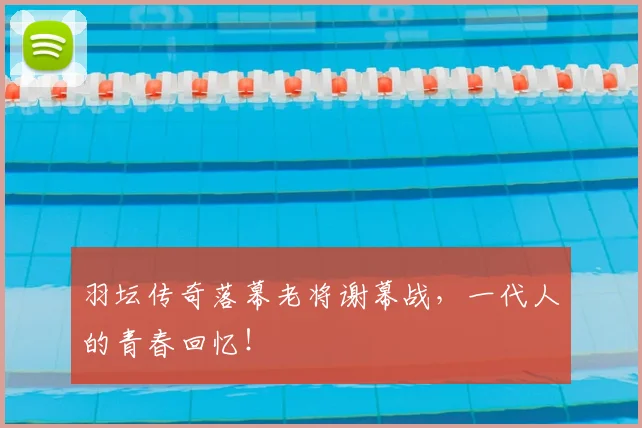 羽坛传奇落幕老将谢幕战,一代人的青春回忆!